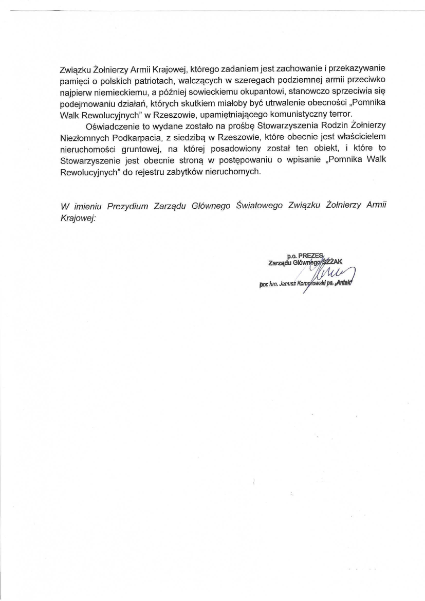 2024 07 15 Stanowisko Prezydium Pomnik Walk rewolucyjnych 2