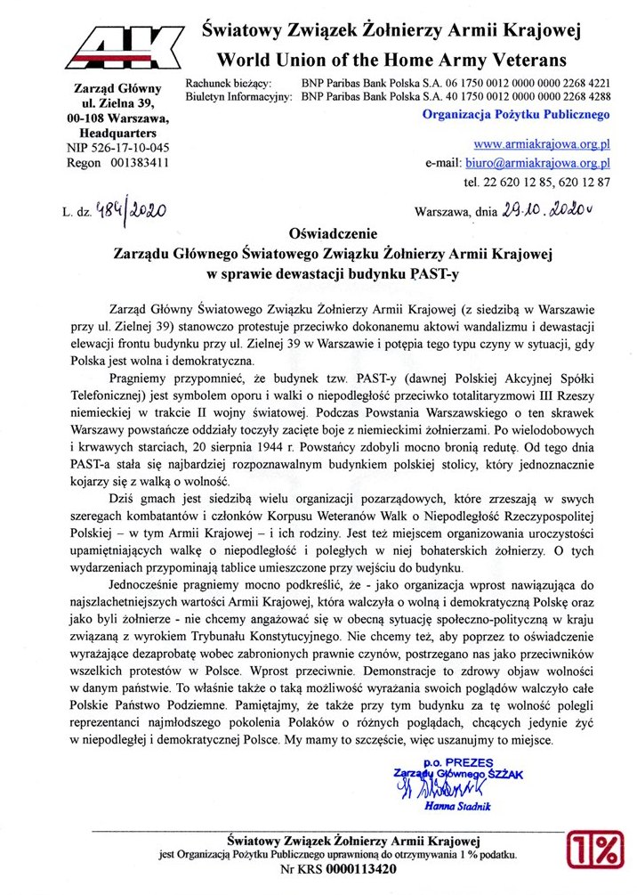 Oświadczenie
