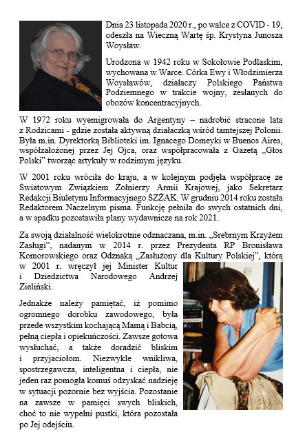 wspomnienie śp. Krystyna Woysław JPG